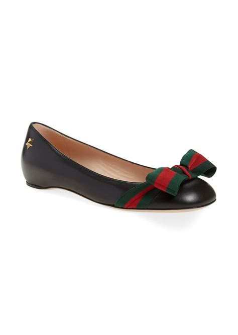 gucci ballet flats with bow|Gucci ballet flats sale.